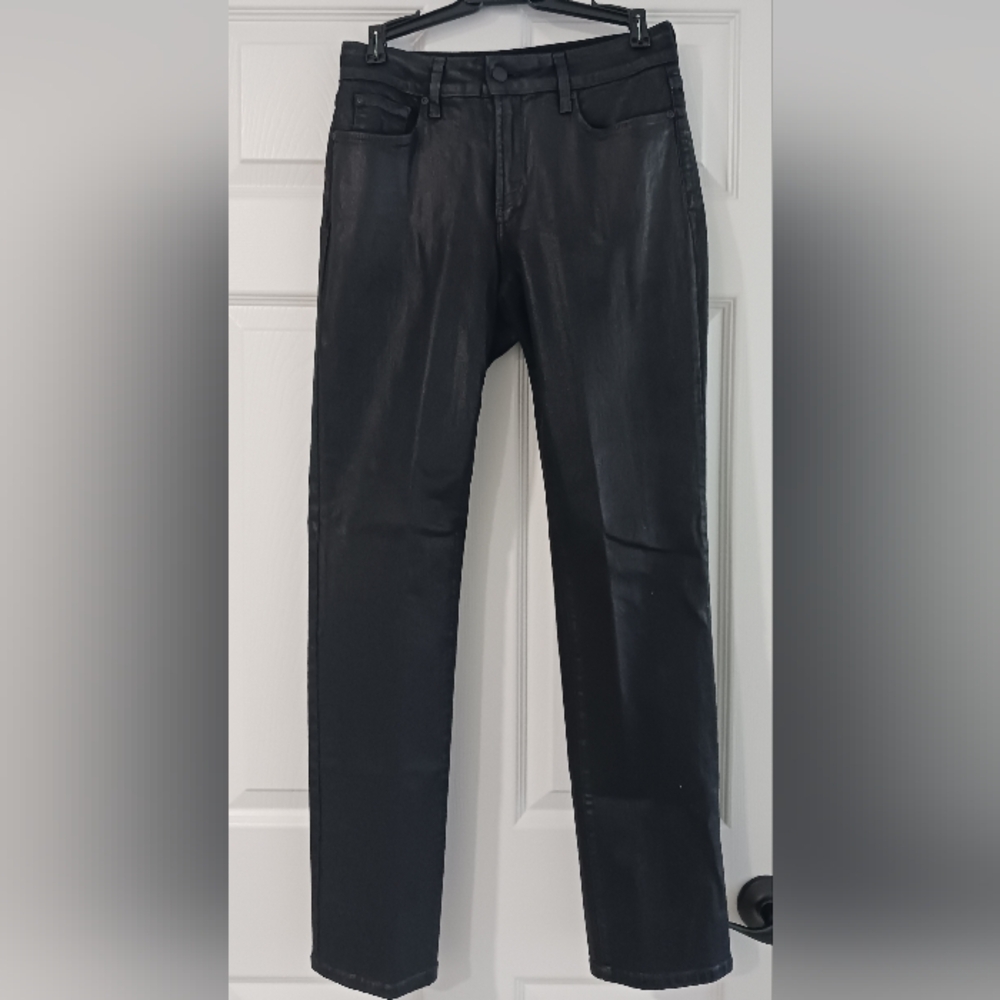 NYDJ Shiny Black Skinny Jeans
